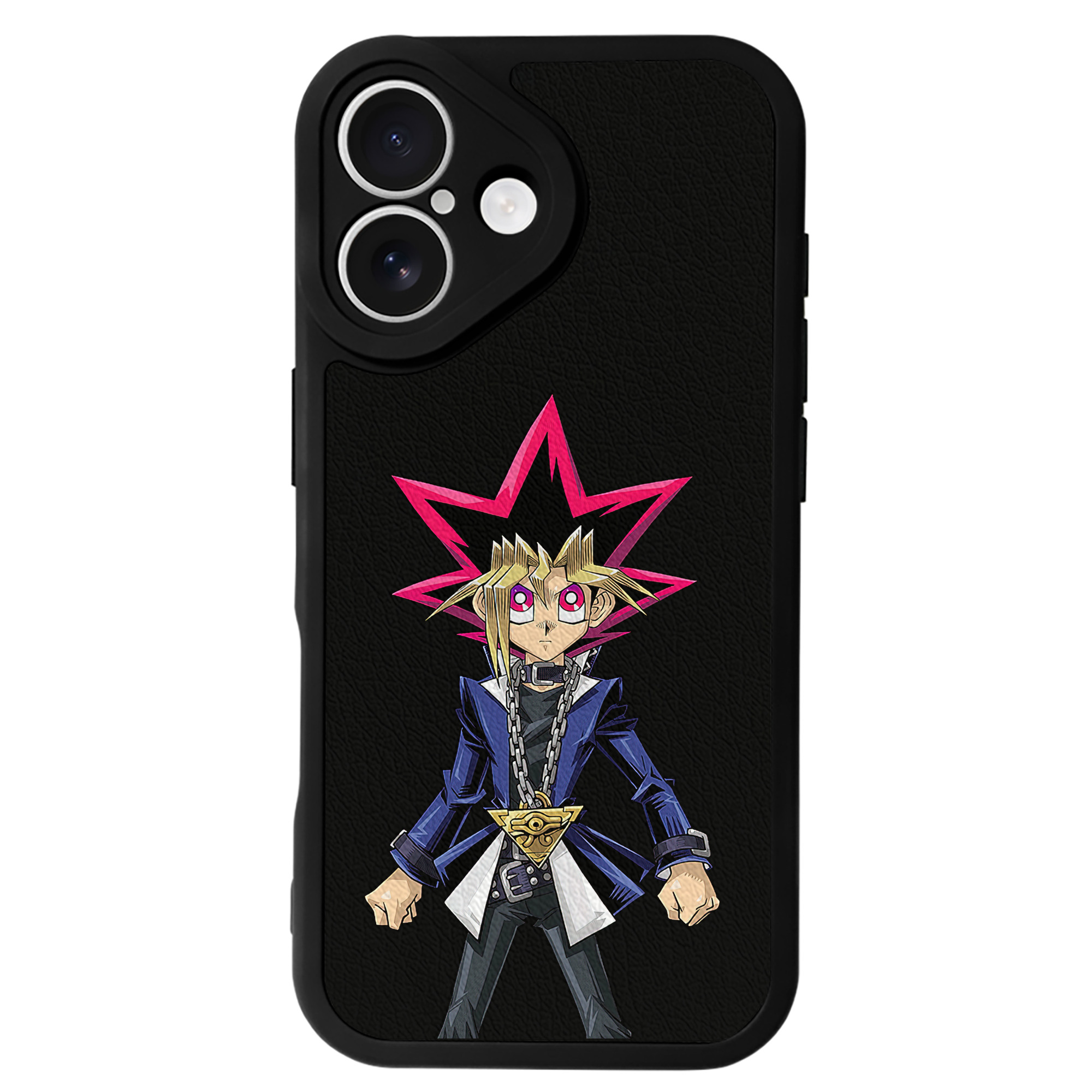 遊☆戯☆王 Yu-Gi-Oh! 【iPhone 16シリーズ対応】シリコンスマホケース（レザー調） 材質：シリコン